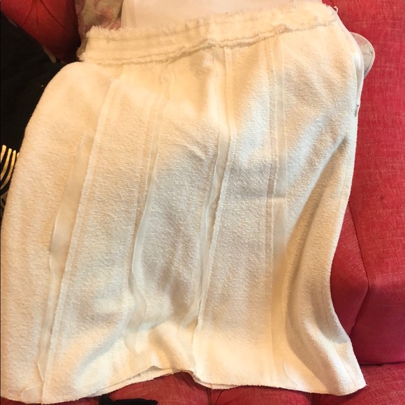 Liza Biday lined cream skirt sz 4 - Picture 1 of 6